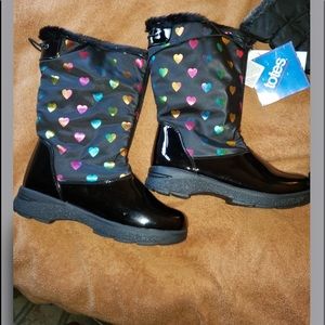 Girls size 3 Totes Rain Boots NWT